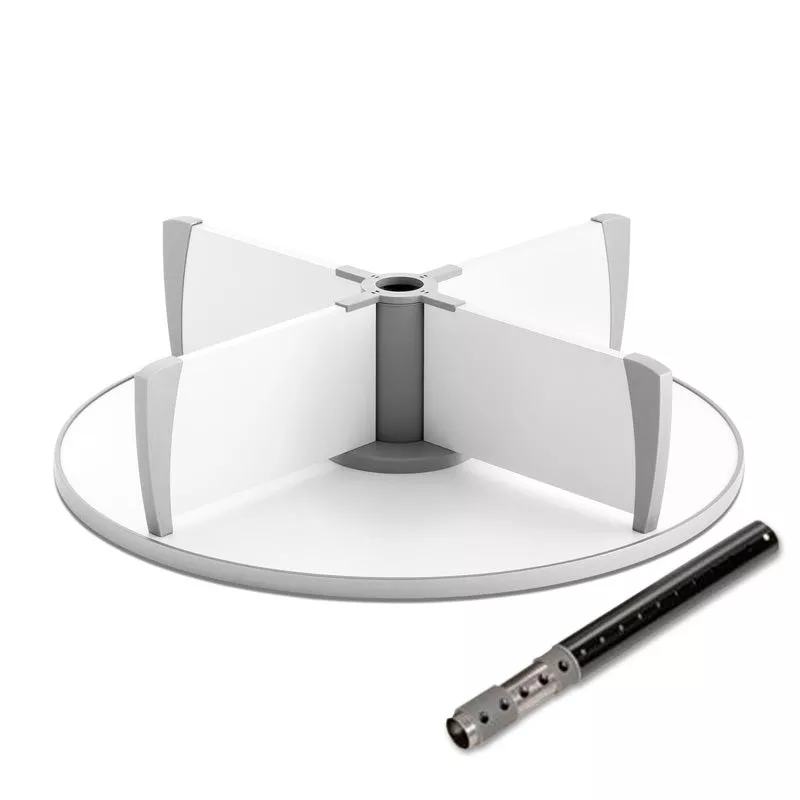 1-Tier 31 1/2″ diamater Carousel Add-on Unit