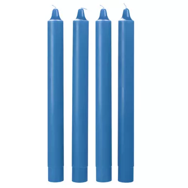 17" x 1.5" Stearic Advent Candles (4 Blue) - Emkay