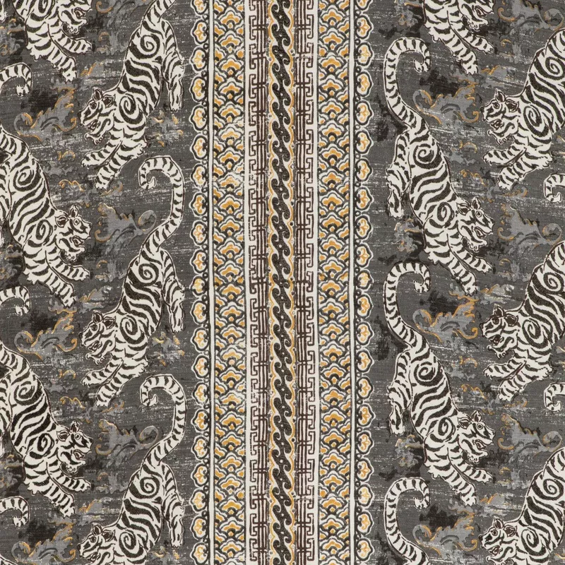 2020197.2146.0 BONGOL PRINT CHARCOAL – LEE JOFA Fabric