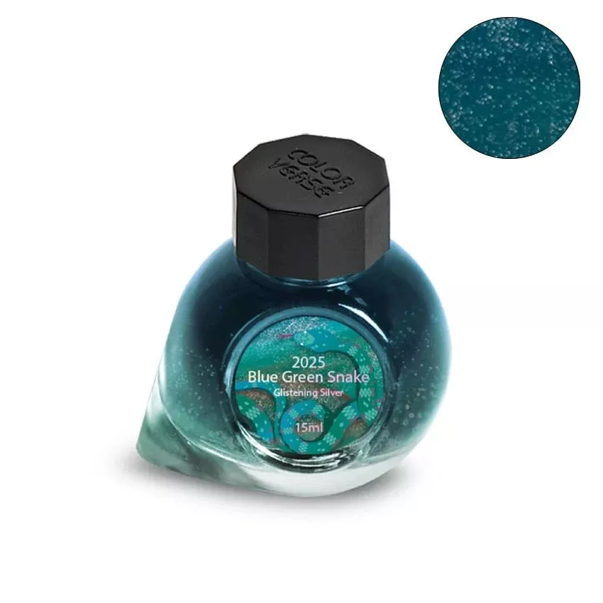 2025 Blue Green Snake (Glistening Silver)- 15ml