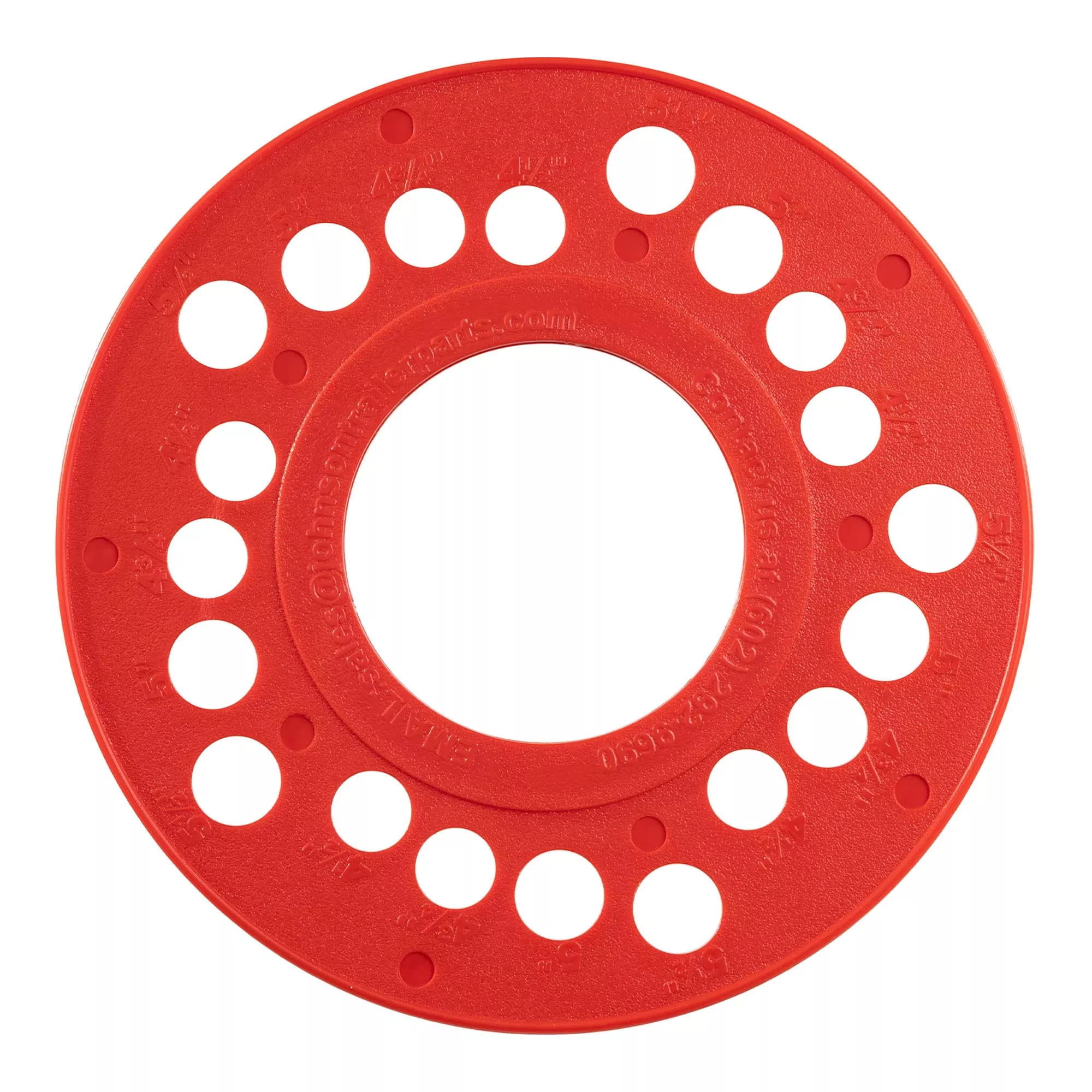 5 Lug Bolt Pattern Template | Trailer Axle Bolt Circle Template