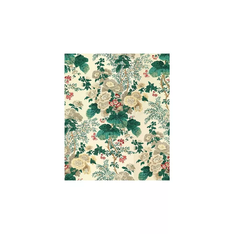 7135.LJ.0 HOLLYHOCK HDB WHITE/BROWN – LEE JOFA Fabric