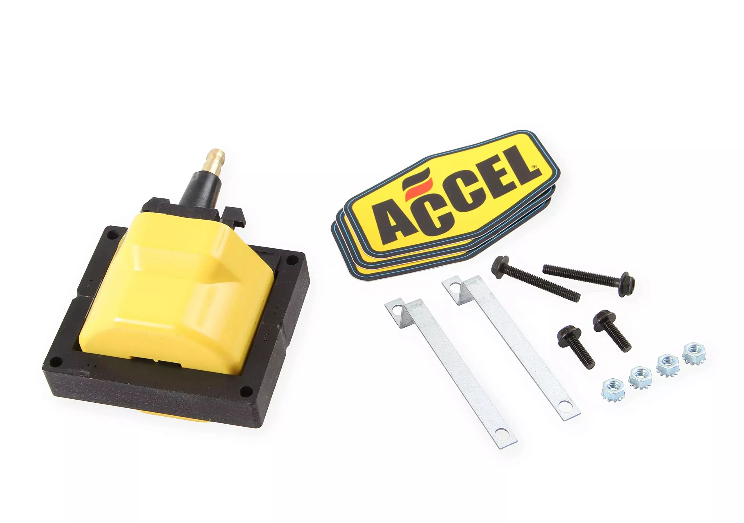 Accel (Acc 140011) Gm Hei Remote Mount Super Coil , Yellow