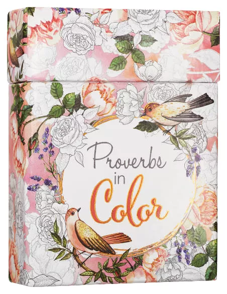 Adult Boxed Coloring Cards: Proverbs in Color