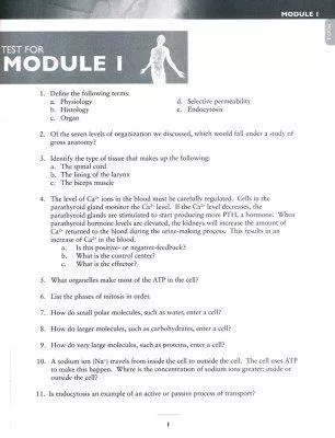 Advanced Biology 2nd Edition Test Pages