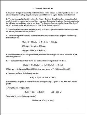 Advanced Chemistry 2nd Edition Test Pages