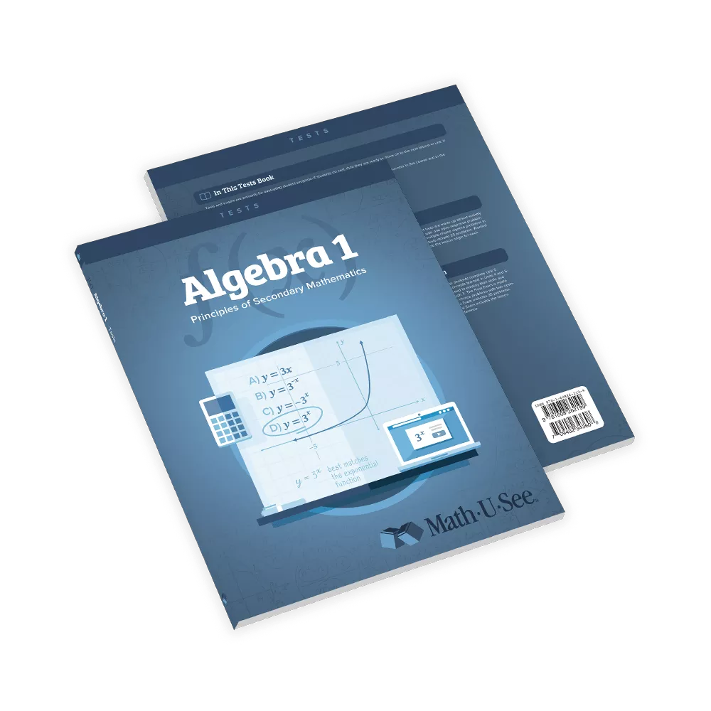 Algebra 1: Principles of Secondary Mathematics Student Tests (Math-U-See)