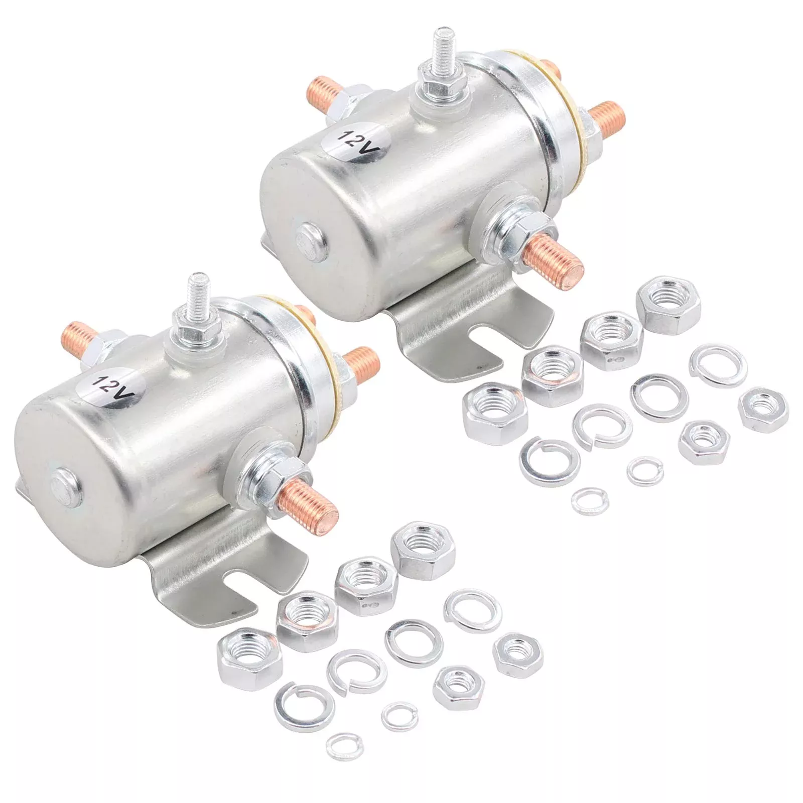ApplianPar 2-Pack Solenoid Relay Switch 12V 5-Terminal for Prestolite Ramsey Winch Golf
