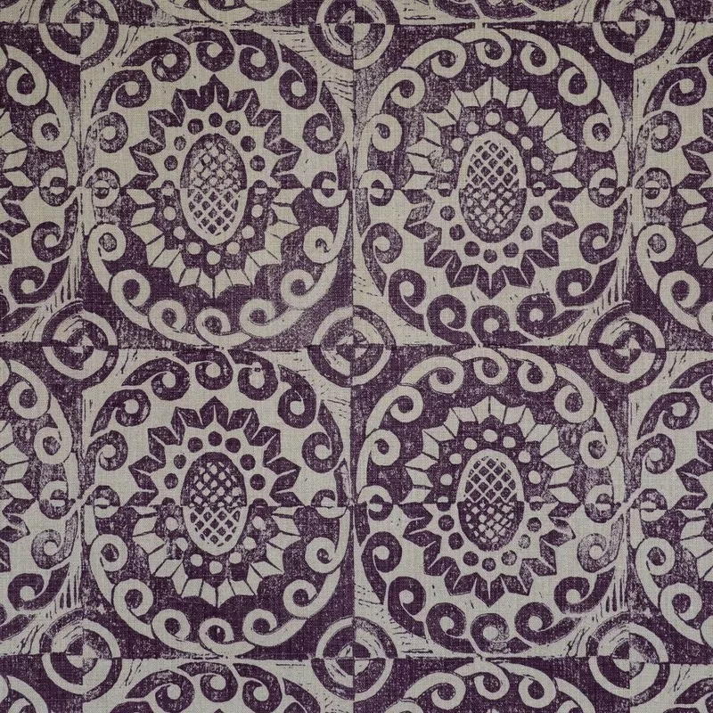 BFC-3629.10.0 PINEAPPLE ON RUSTIC AUBERGINE – LEE JOFA Fabric