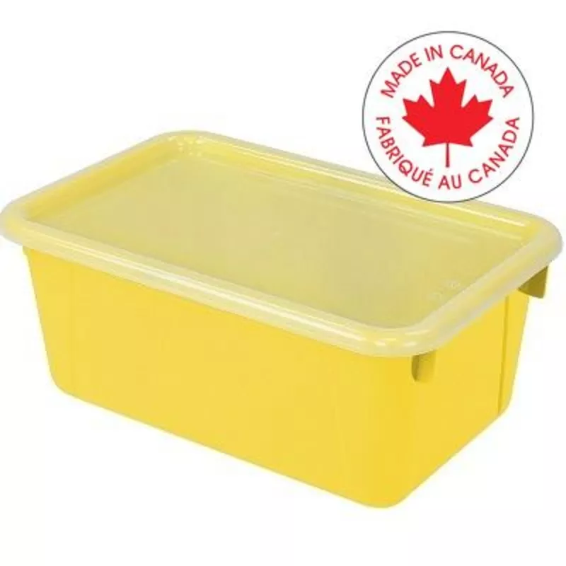 BIN-CUBBY, SMALL CLASSROOM WITH COVER, YELLOW