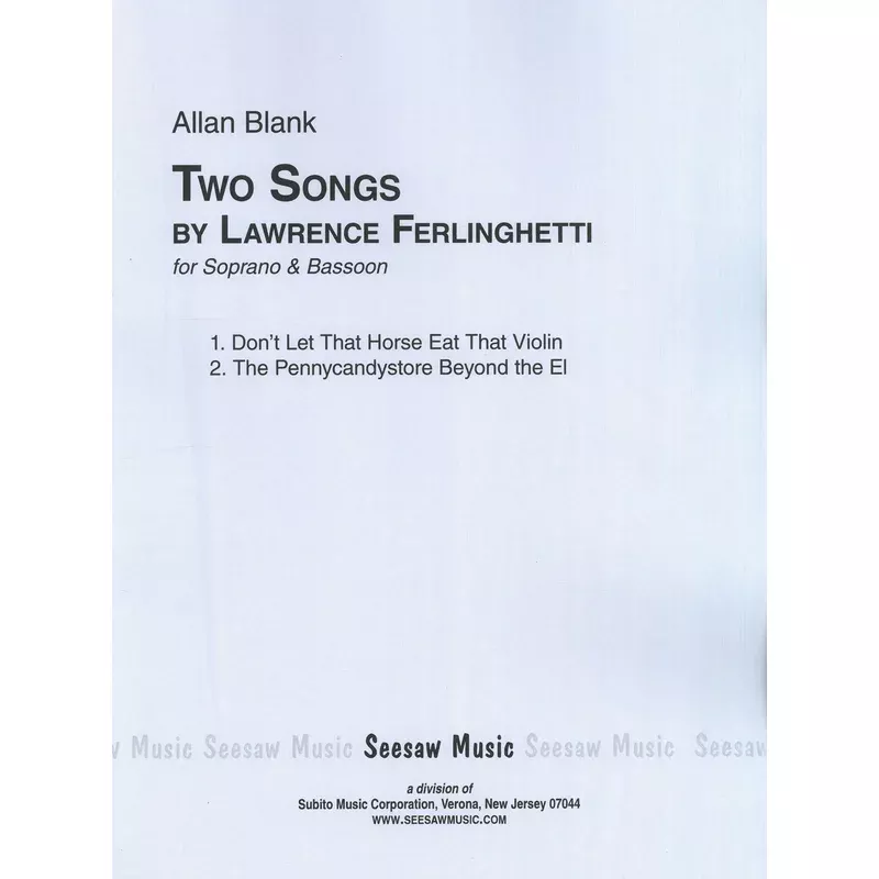 Blank: Two Songs by Ferlinghetti