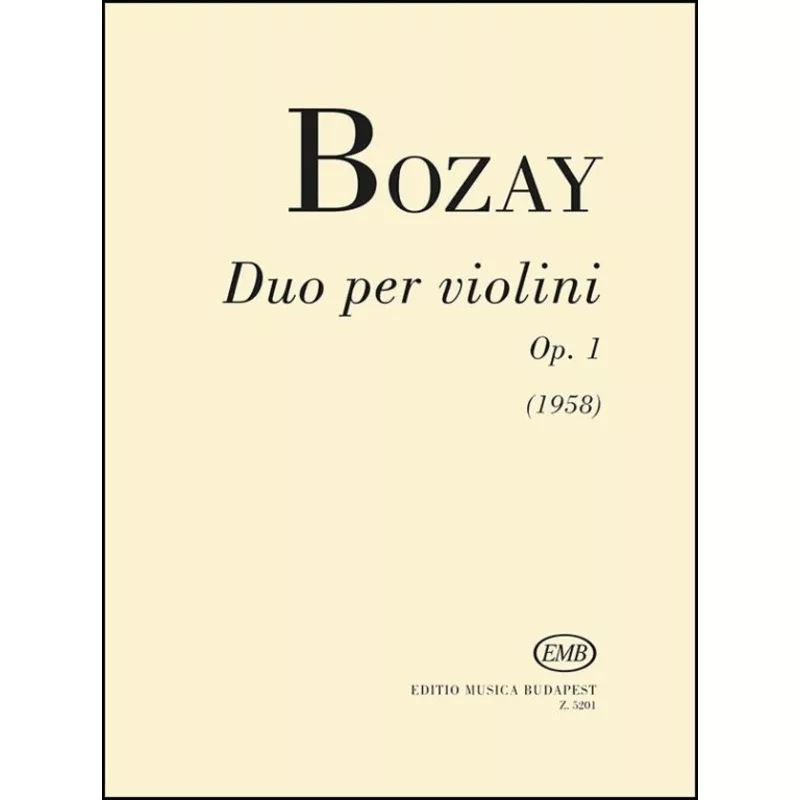 Bozay – Duo Op1 – Violin Duet EMB Z5201