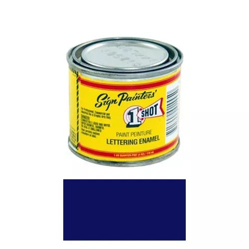 Brilliant Blue Pinstriping Lettering Enamel Paint, 1/4 Pint