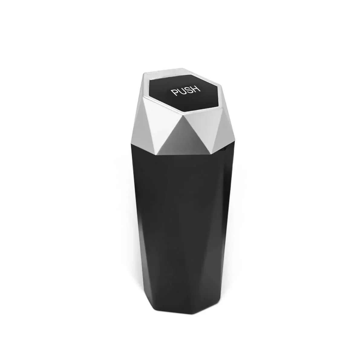 Car Trash Can With Lid, Mini Portable Auto Garbage Can, Small Leakproof Diamond Design Trash Dustbin, Waterproof Vehicle Rubbish Bins For Automotive Car, Home, Office, Kitchen, Bedroom (Red)
