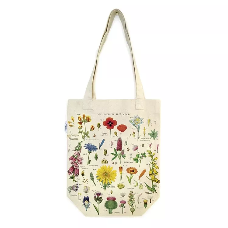 Cavallini Tote Bag Wildflowers
