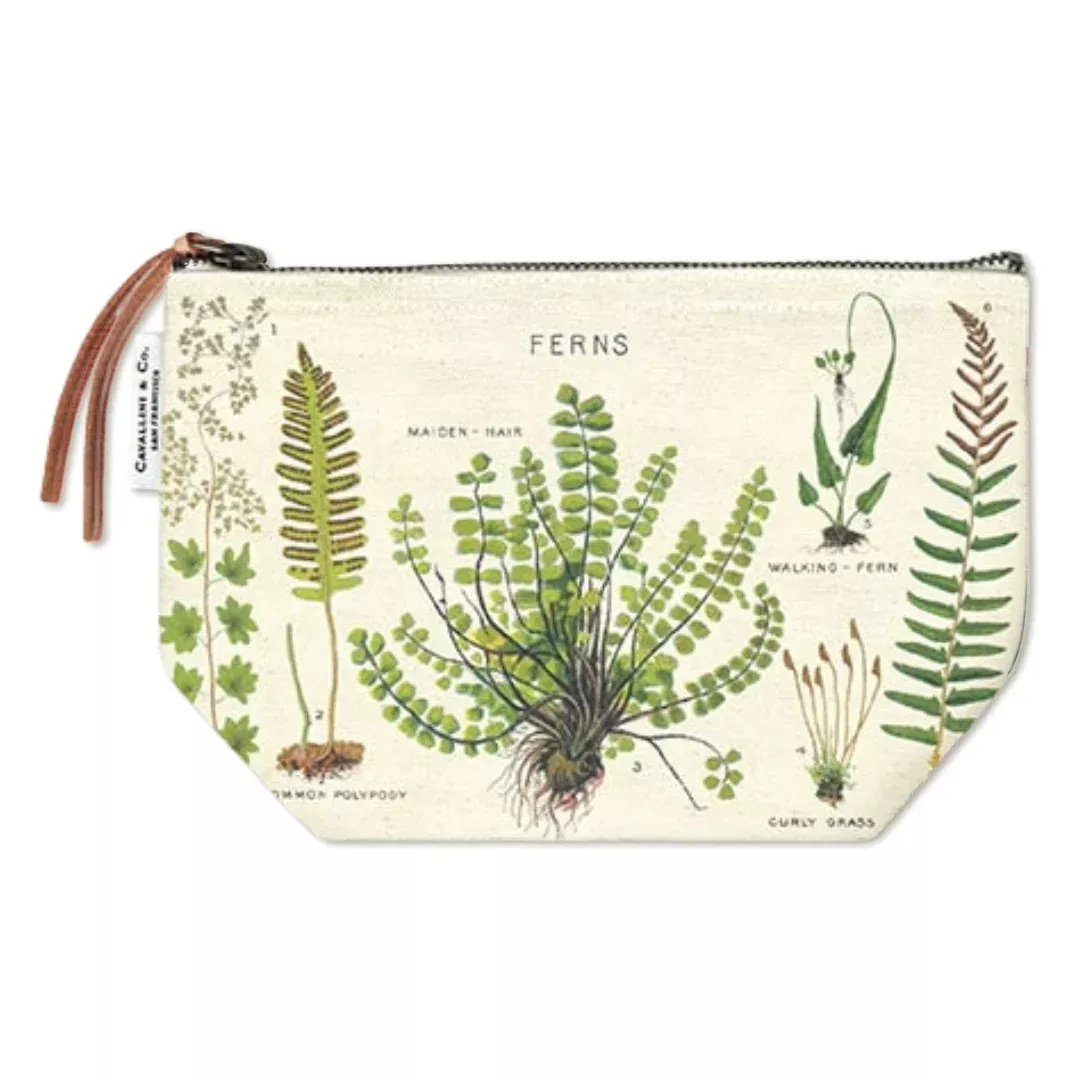Cavallini Vintage Pouch Ferns
