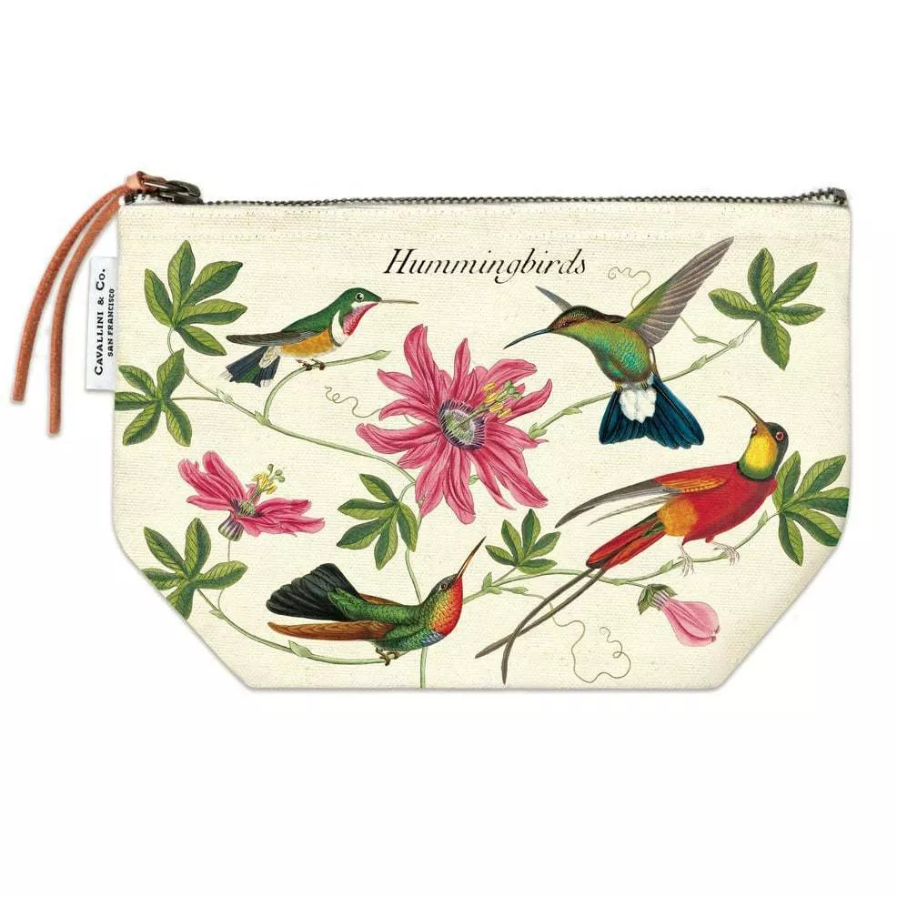 Cavallini Vintage Pouch Hummingbirds