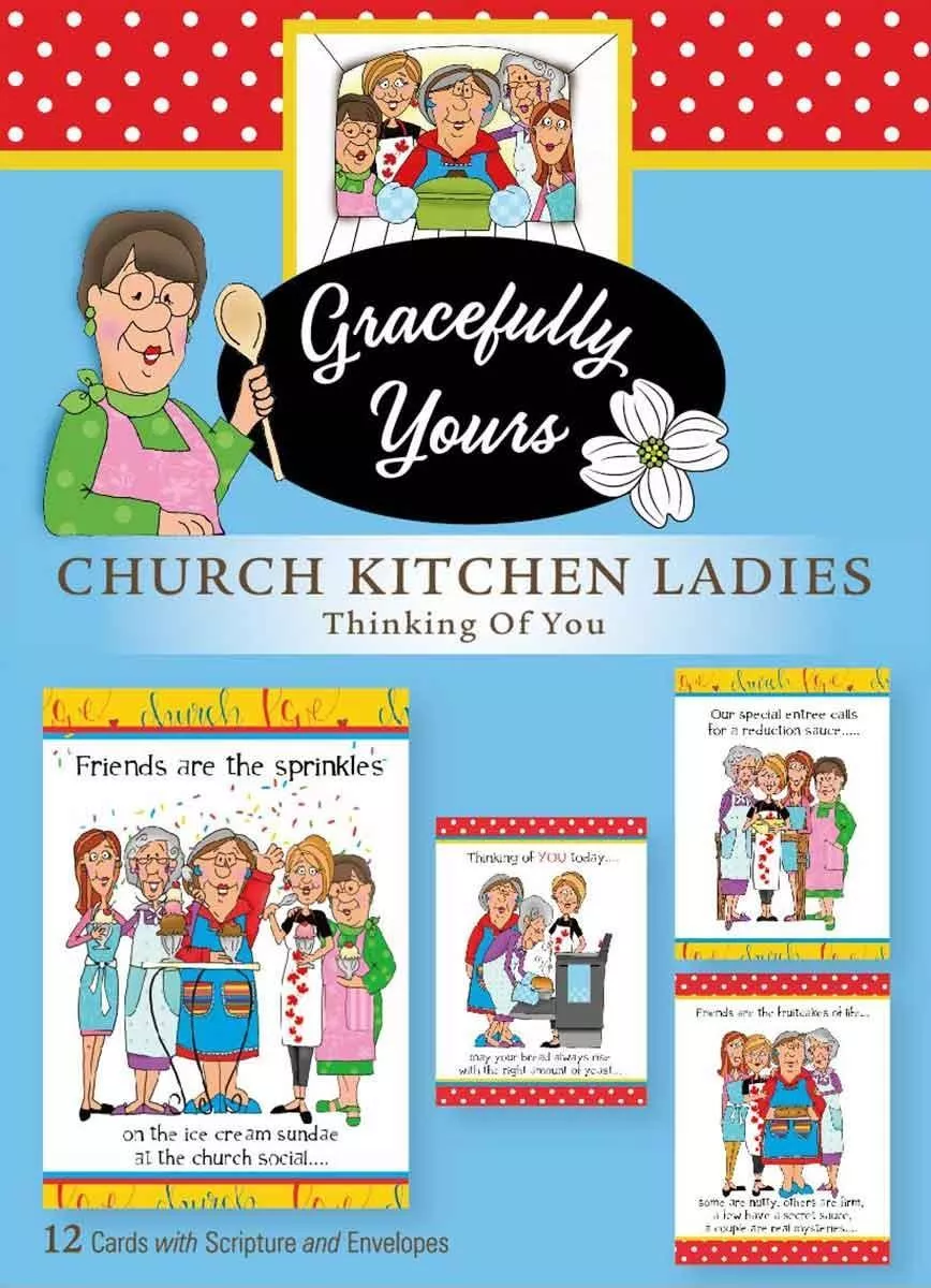 “Church Kitchen Ladies” Thinking of You Boxed Greeting Cards (12 Pack)