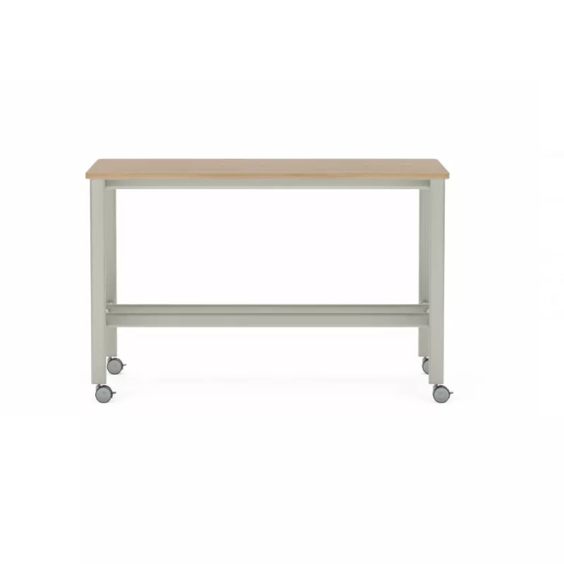 Collaborative Spaces 42″H Large Collaboration Table with Small Radius & Casters – 66″W x 42″D