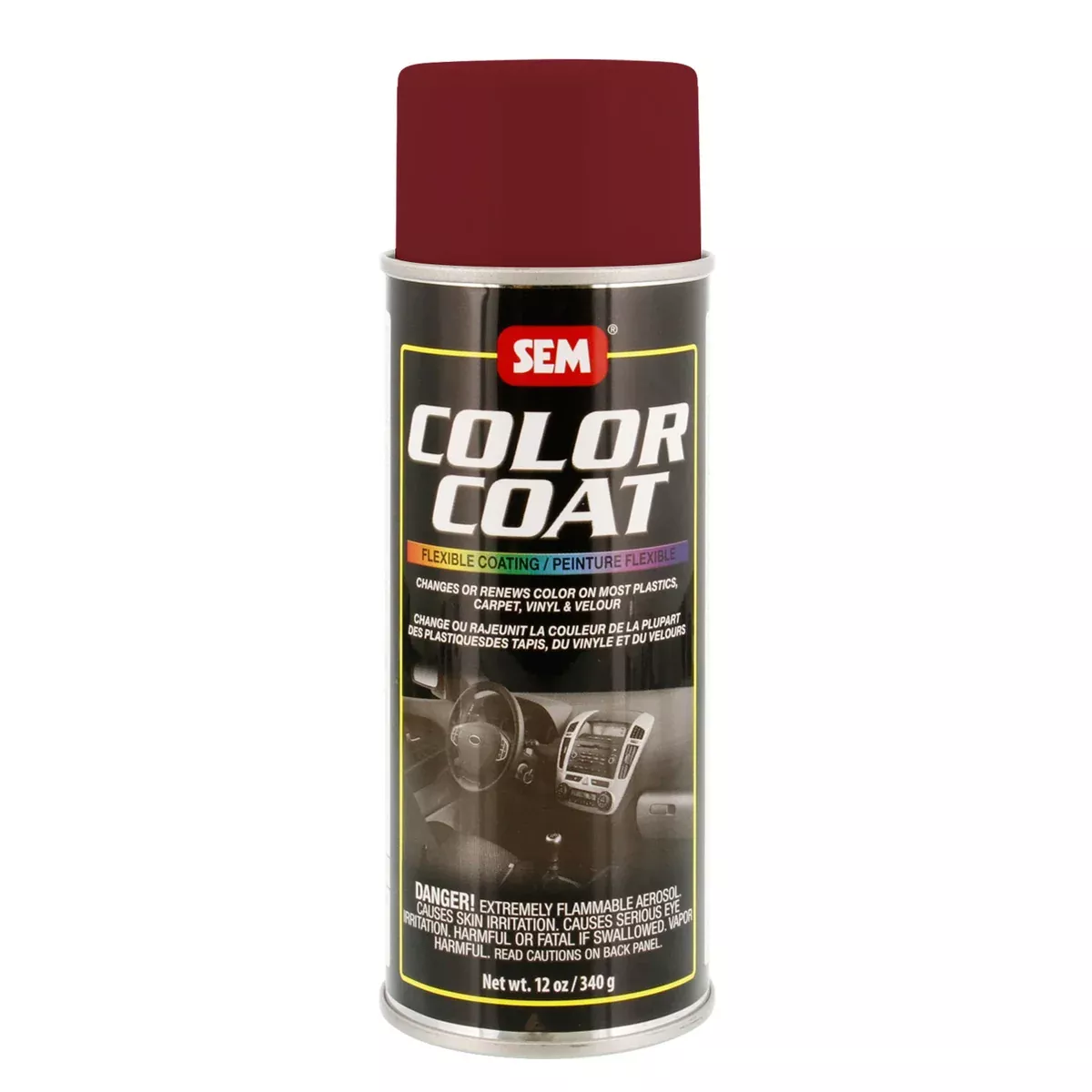 Color Coat - Plastic & Vinyl Flexible Coating, Firethorn Red, 12 oz. Aerosol