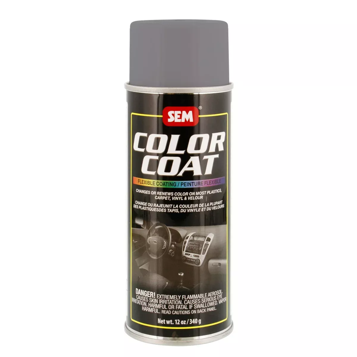 Color Coat - Plastic & Vinyl Flexible Coating, Warm Gray, 12 oz. Aerosol