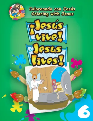 Coloreando con Jesús - bilingüe ¡Jesús Vive! (Coloring with Jesus - bilingual: Jesus Lives!)