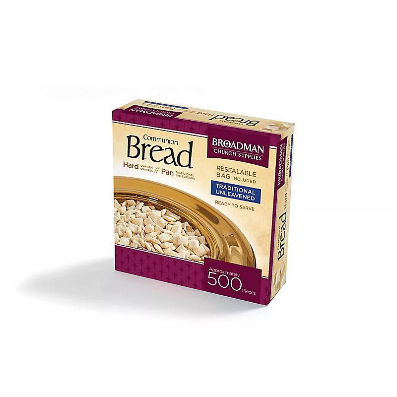 Communion Bread – Hard Uniform Squares (500 Pieces)