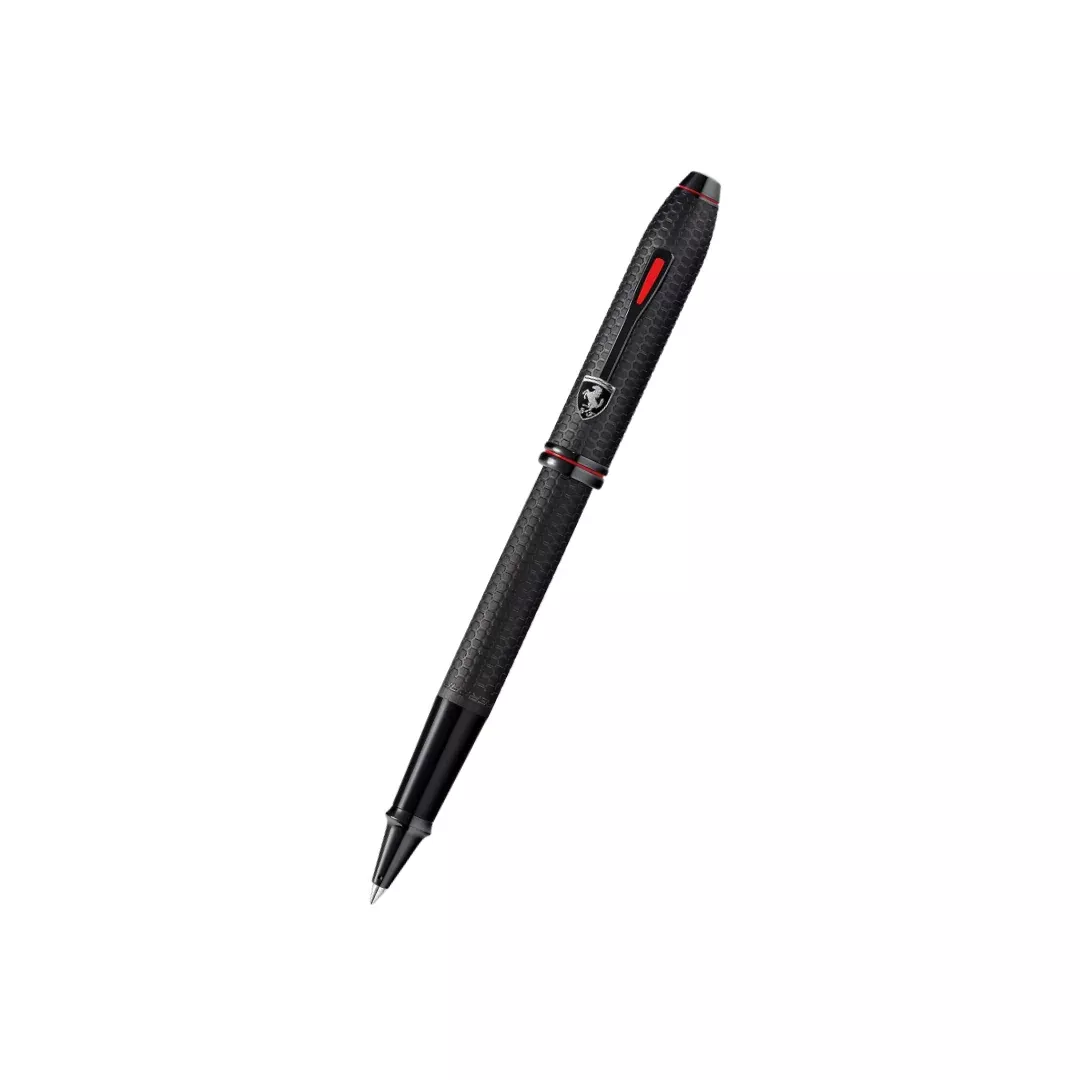 Cross Ferrari Townsend Rollerball Pen - Brushed Black Etched Honeycomb