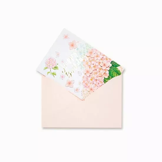 D'Won Card Happy Birthday Hydrangea