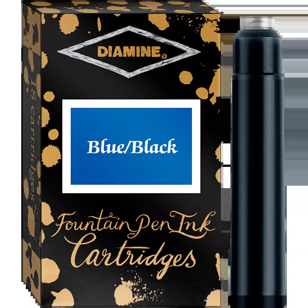 Diamine Ink Cartridges - Blue Black (18pk)