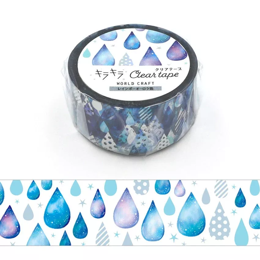 Drops Foiled Clear Tape (PET)