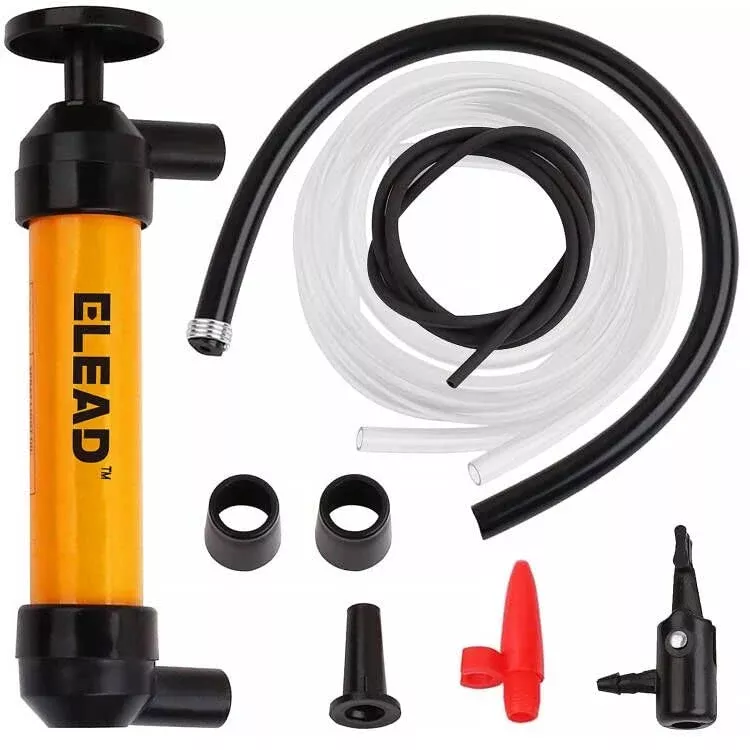 Elead Multi-Use Siphon Vacuum Oil Extractor Pump Fluid Extractor Siphon Transfer Pump For Gasoline Liquid Oil Air And Automotive