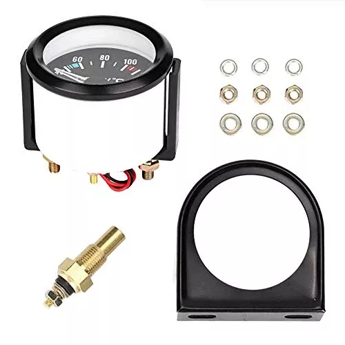 Electrical Water Temperature Gauge, 2" Led Digital Water Coolant Temperature Gauge