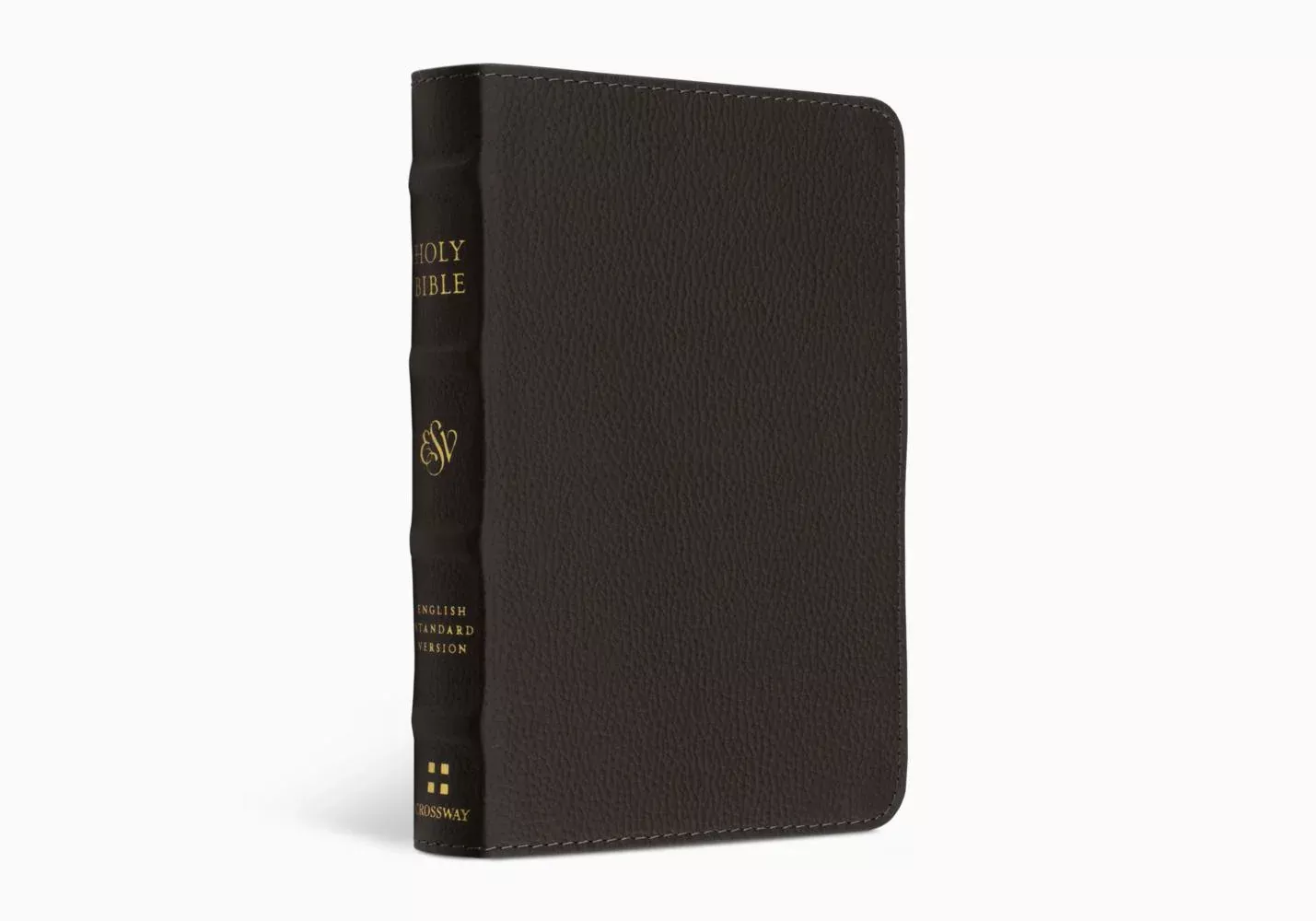 ESV Compact Bible - Buffalo Leather, Deep Brown
