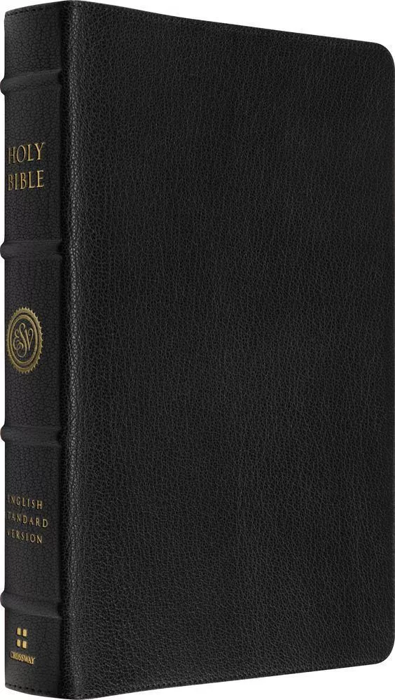 ESV Heirloom Bible, Scriptura Sacra: 25th Anniversary Personal Size Reference Edition (Goatskin, Black, Full Yapp)