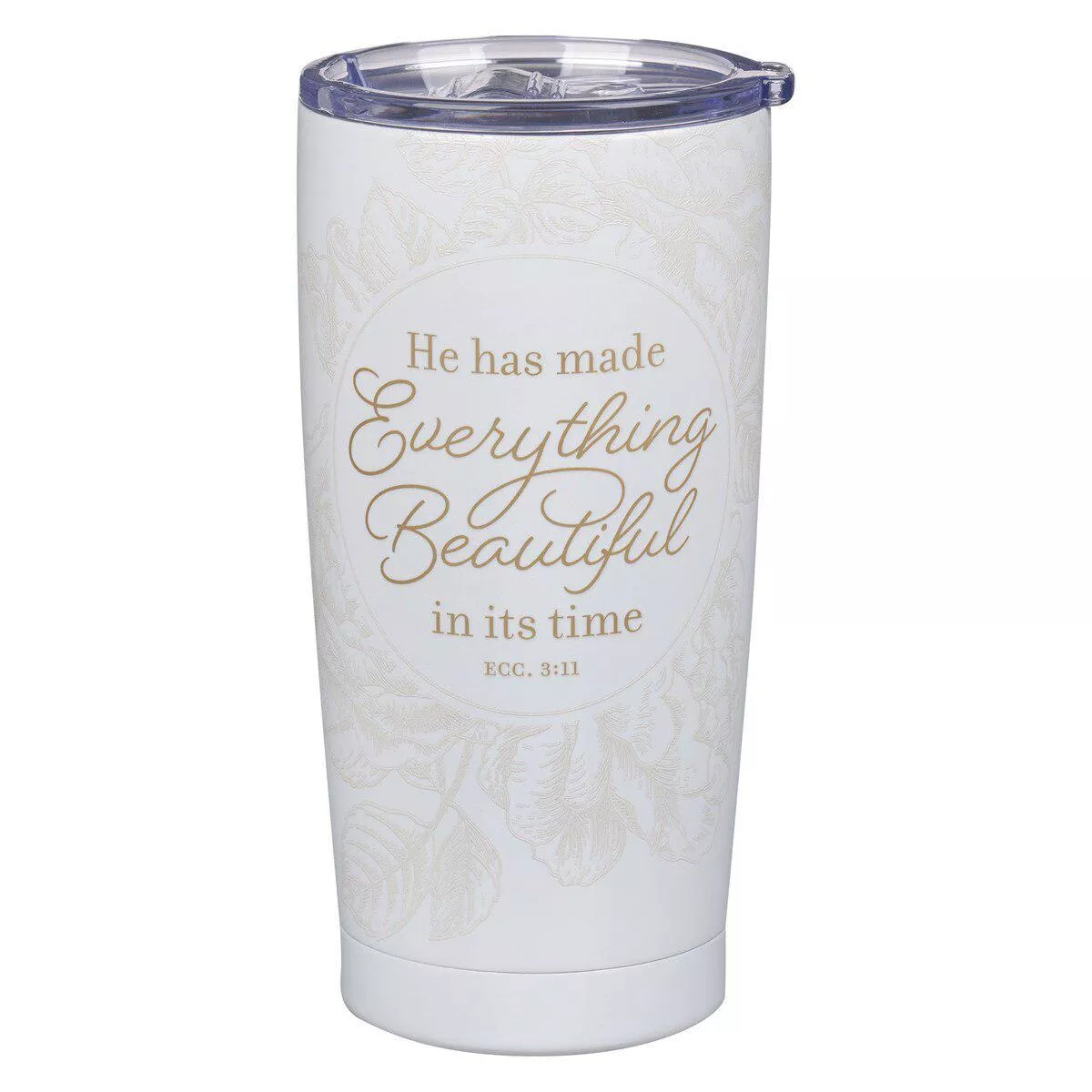Everything Beautiful Stainless Steel Travel Tumbler – Ecclesiastes 3:11