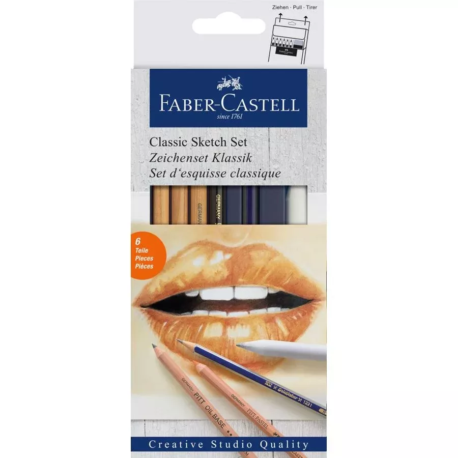 Faber-Castell Goldfaber Classic Sketch Set Monchrome