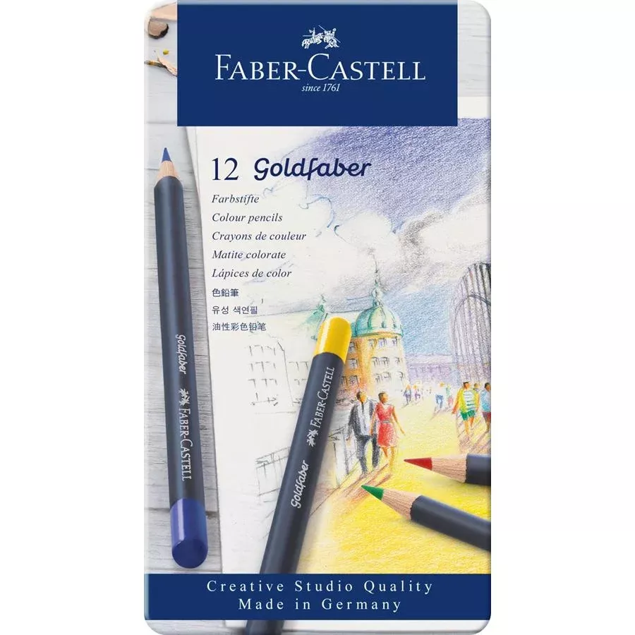 Faber-Castell Goldfaber Colour Pencil Tin of 12