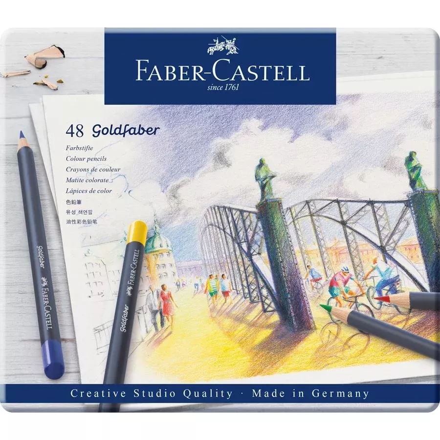 Faber-Castell Goldfaber Colour Pencil Tin of 48