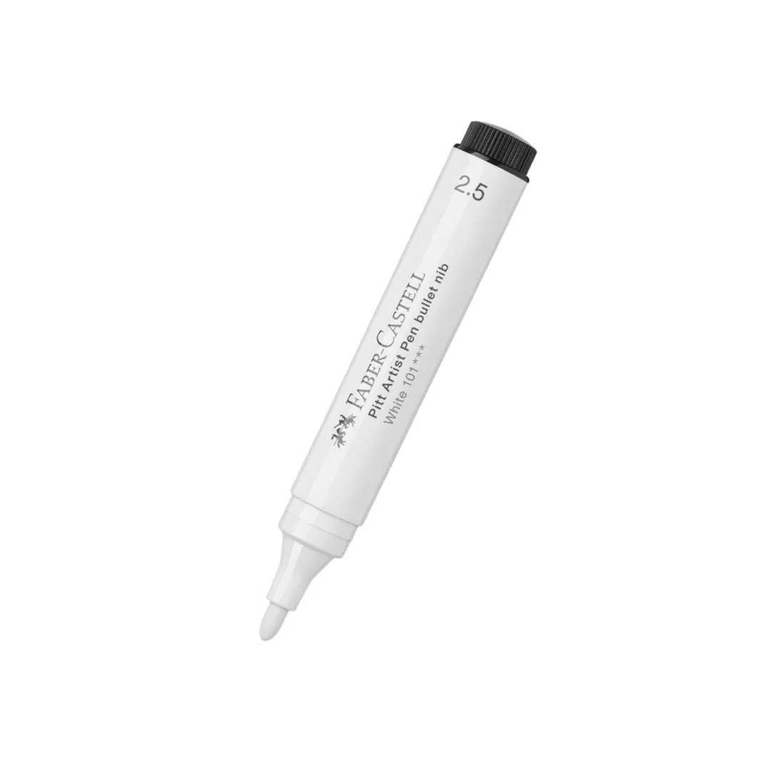 Faber-Castell PITT Artist Pen Big Brush 2.5mm White