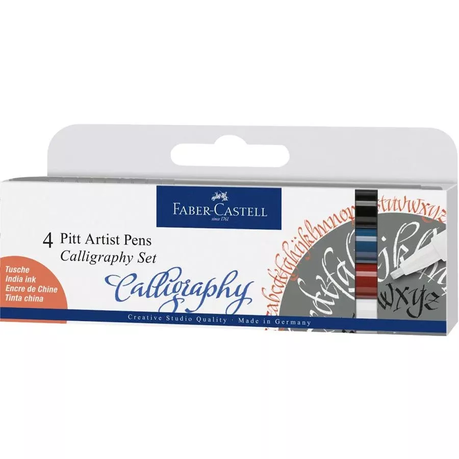 Faber-Castell Pitt Artist Pen Comic Calligraphy Set of 4