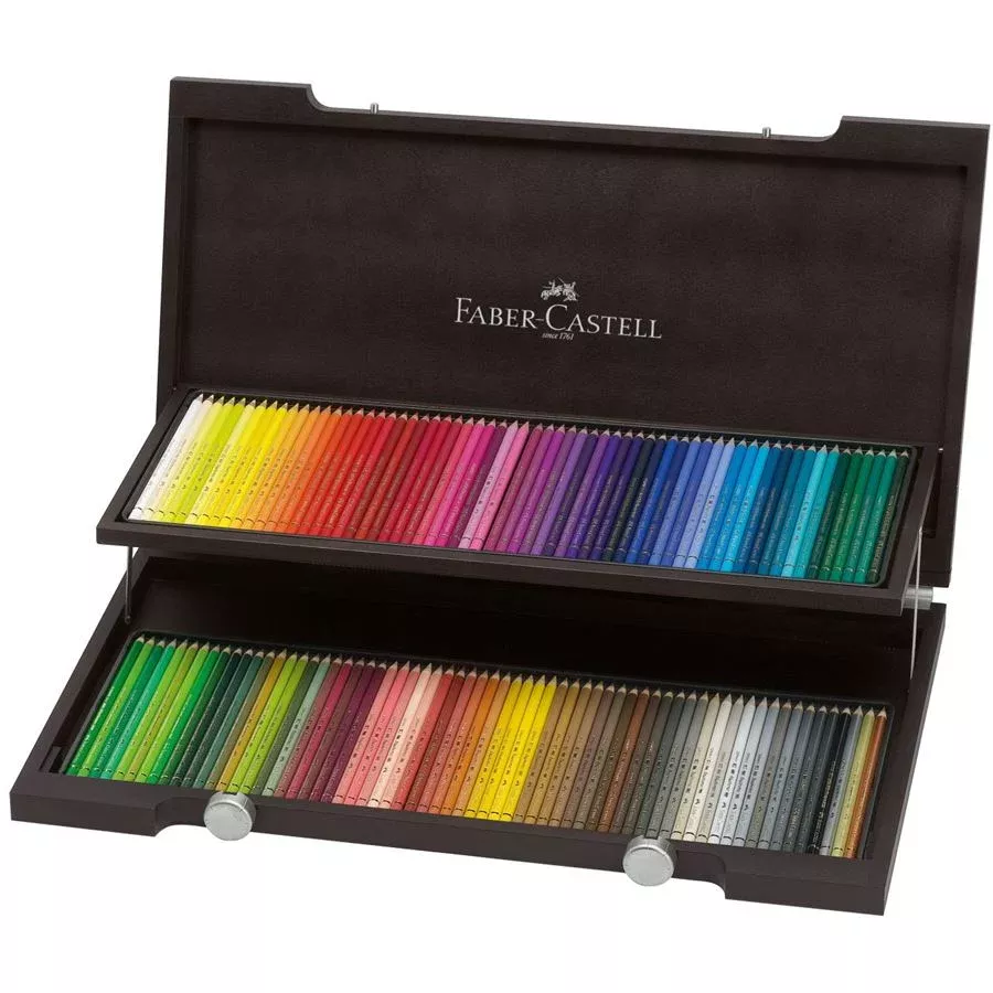 Faber-Castell Polychromos Artist Colour Pencil in Wooden Case of 120