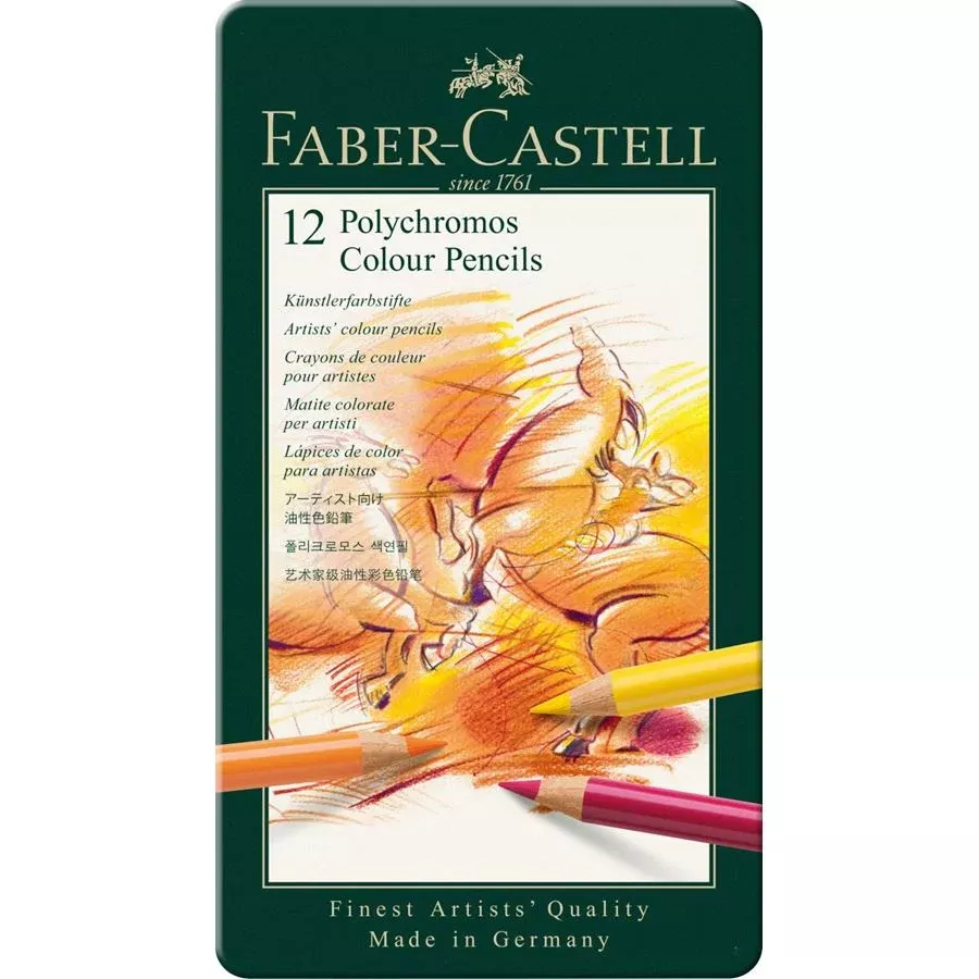 Faber-Castell Polychromos Artist Colour Pencil Set of 12