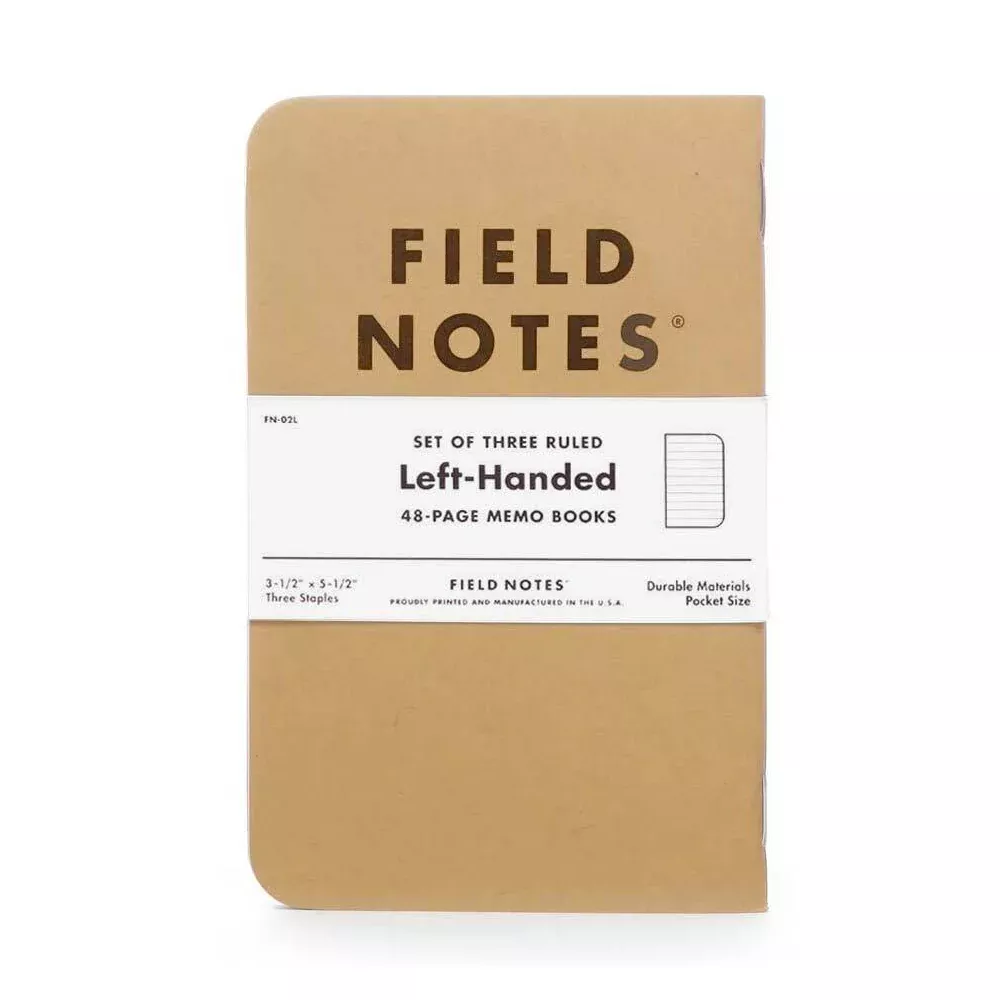 Field Notes - Left Handed Kraft Books (Set of 3)