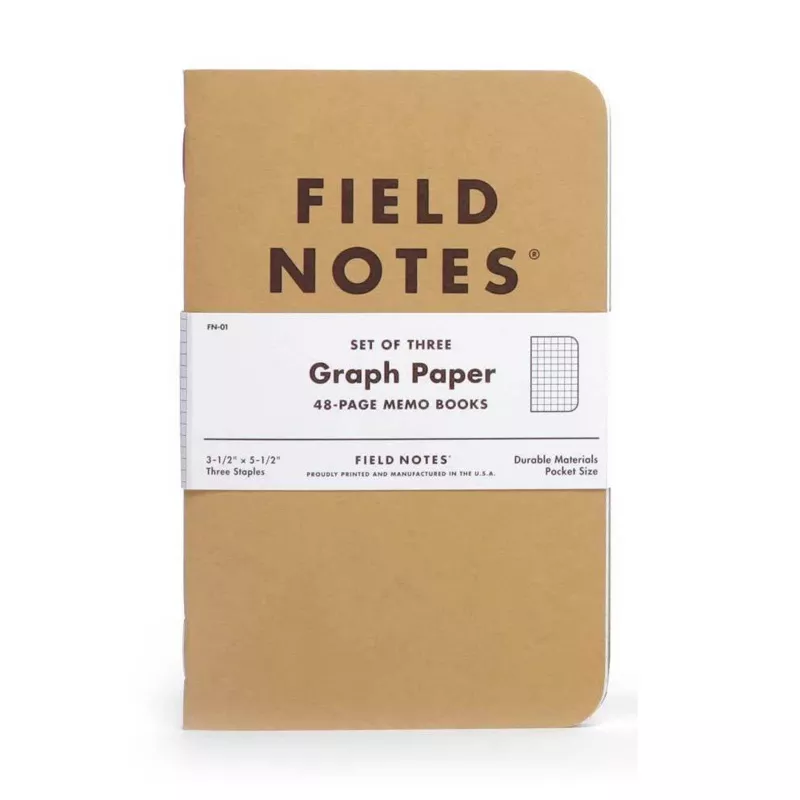 Field Notes - Original Graph Kraft Books (Set of 3)