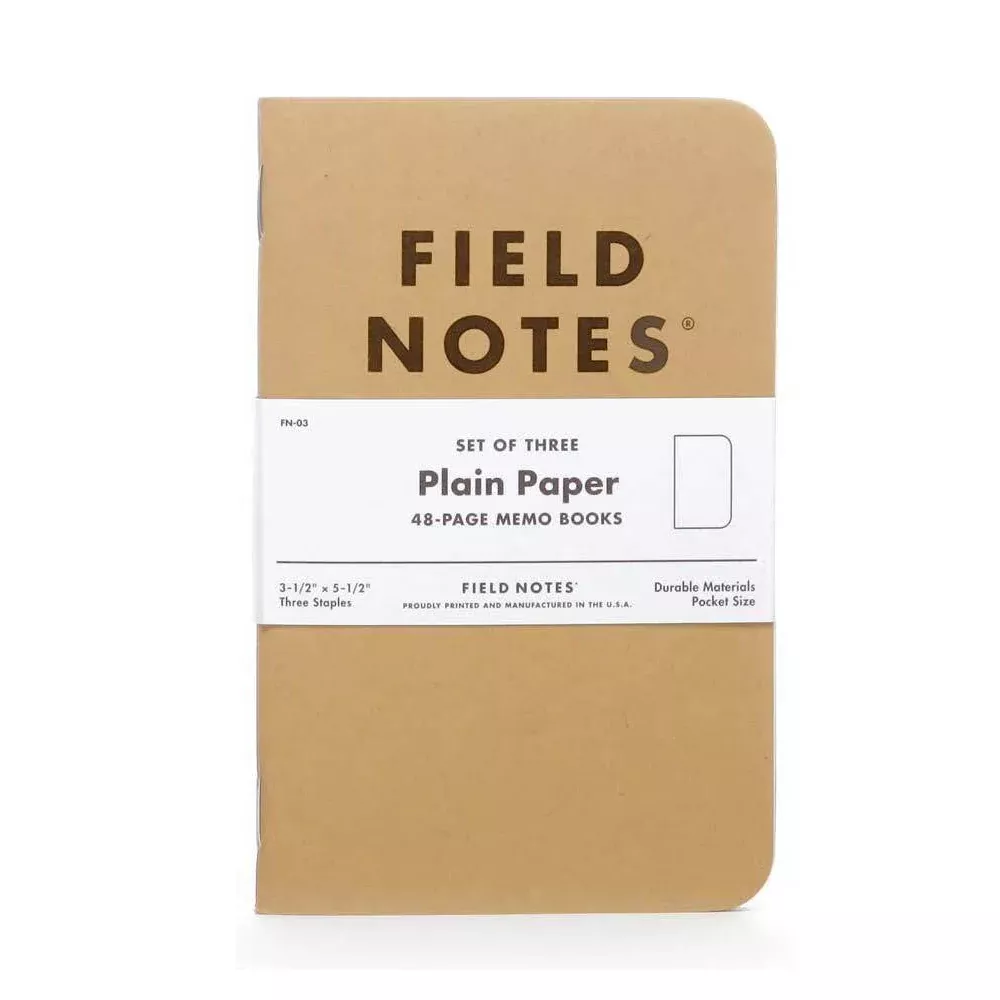 Field Notes - Original Plain Kraft Books (Set of 3)