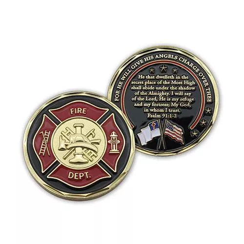 Firefighter Appreciation Gold Plated Challenge Coin