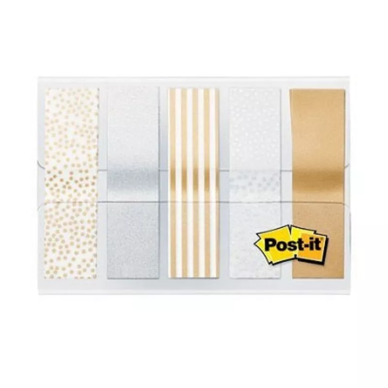 FLAGS-POST-IT, METALLIC SCHEME .47X1.7″ 20 EA. OF 5/PACK