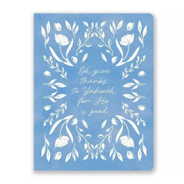 Flora Scriptura Blue Coptic-Bound Journal