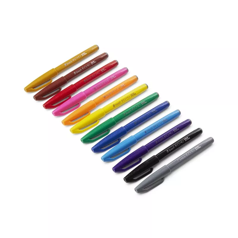 Fude Touch Brush Sign Pen - Set of 12